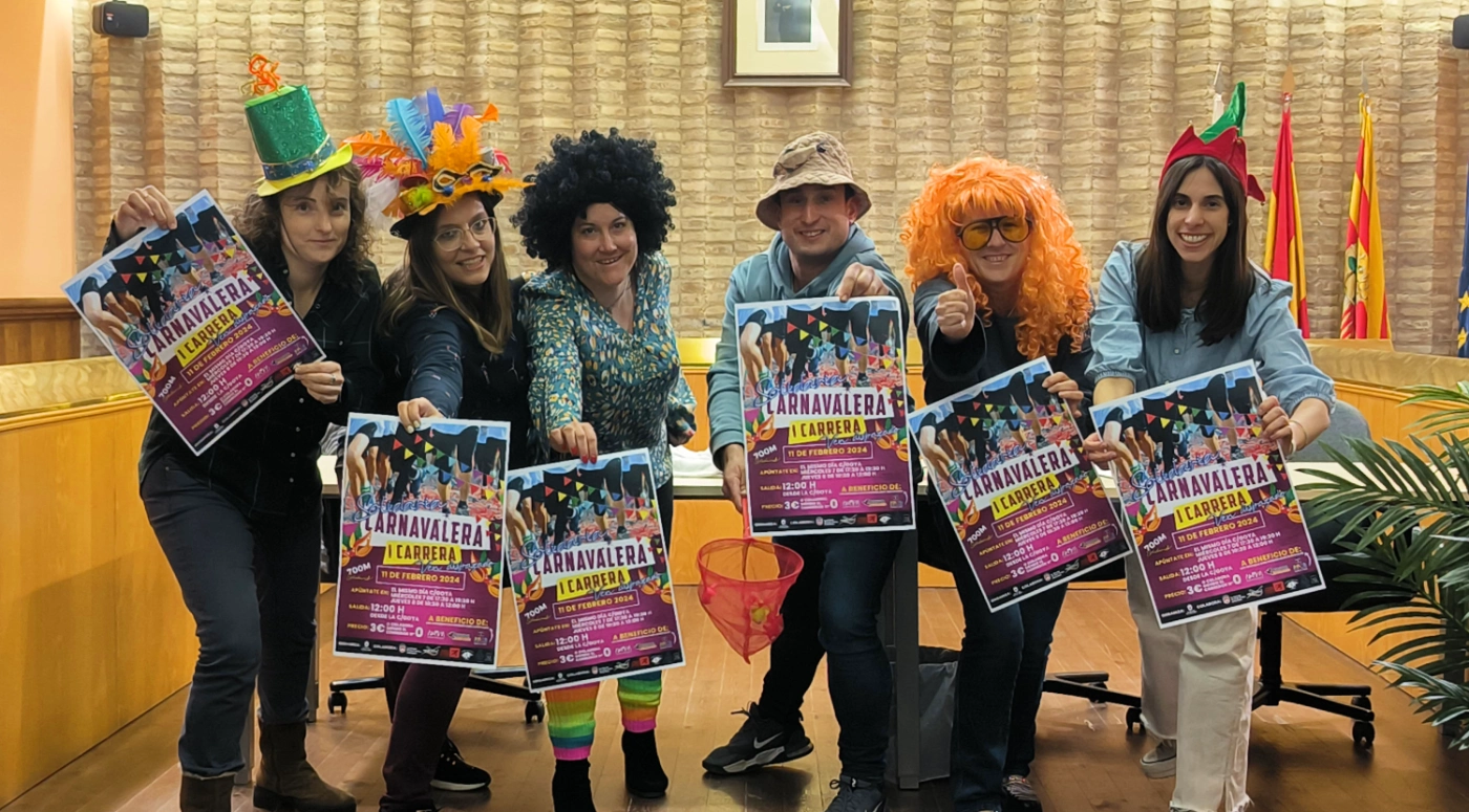 La Almunia celebra su primera 'Carrera Solidaria Carnavalera' en beneficio de las AMPAS locales